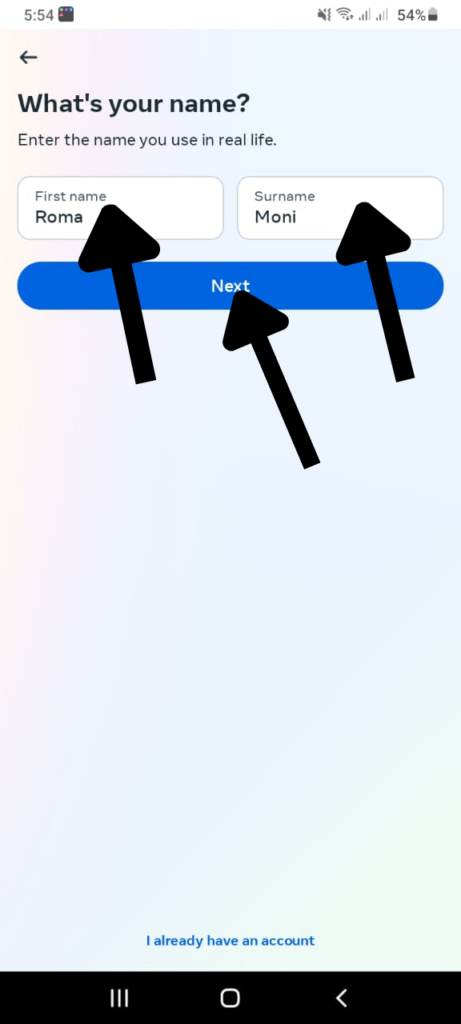 facebook create